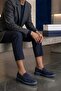 Anwen Genuine Leather Suede Women's Loafer Navy Blue - 2
