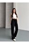 Women's Elastic Waist Glittery Wide Leg Sweatpants with Pockets 3054 - 8