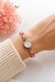 Stars Women's Watch Steel Gold Color Pink Starry Band White Dial Elegant Stylish Old Money Luxury Women's Wristwatch 2026 - 3