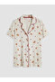Rmz Gi̇yi̇m Farkiyla Shirt Roba Collar Maternity Pajama Set - 7