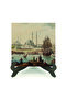 18. Istanbul in the Century: New Mosque and Golden Horn Printed Mdf Tabletop 10X10 Krt-40 - 2