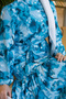 Patterned Hijab Jessica Dress B592 Turquoise - 3