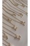 Steel Chain Floral Enamel Letter S Vintage Necklace - Special Design Brass Letter End - Gift - 3