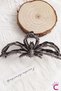 Gothic Style Black Spider Style Metal Women's Latch Buckle 10.5cm - Antique Fashion Latch Hair Bun Clip - 3