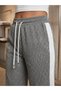 Women's Baggy Lycra Checked Striped Sweatpants - 3