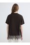 Peak New Season Lace Detailed Soft Touch Women's T-Shirt - 4