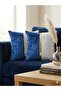Velvet Gold Striped 2-Piece Decorative Throw Pillow Cover 45X45 – Stylish and Modern Design Pillowcase