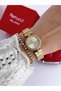 Steel Strap 2 Year Warranty 3 Atm Waterproof Women's Wristwatch + Bracelet Gift - 4