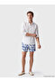 Swim Shorts - Dark blue - Patterned