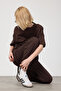 Women's Chill Oversize Premium Brown T-Shirt - 6