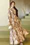 Patterned Hijab Jessica Dress B588 Cream - 2