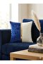 Velvet Gold Striped 2-Piece Decorative Throw Pillow Cover 45X45 – Stylish and Modern Design Pillowcase - 2