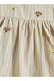 Trendlucky with Difference Square Collar Striped Embroidery Baby Girl Dress - 5