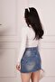 Lace Detailed V-Neck Long Sleeve Cream Body Blouse - 5