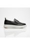 Laceless Strap Plain Model High Sole Genuine Leather Men's Casual Loafer Shoes Y3474-1073 - 2