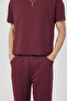 Men's Blank Boxy Burgundy T-Shirt - 6