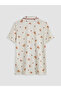 Rmz Gi̇yi̇m Farkiyla Shirt Roba Collar Maternity Pajama Set - 8