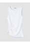 Xsidewhite Crew Neck Drawstring Women's Tank Top