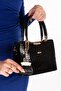 Women's Small Modern Handbag Ald.4276 Black Croco