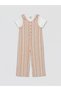 Alita city striped girl's salopet and t-shirt set: stand out from the crowd - 2