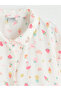 Nevavm Patterned Tied Girls' Shirt with a Difference - 2