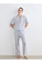 Shirt Collar Patterned Women's Pajama Set (S6)