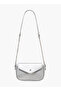 Textured Crossbody Bag with Magnetic Snap Closure - 3