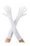 ®   White Color Elbow Length Fabric Gloves 40 cm