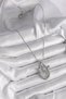 316L Steel Silver Color Zircon Stone Drop Model Women's Necklace - 2