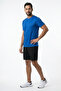Men's Blue Sports T-Shirt Quick Dry Compression Sweat-Wicking Fabric - 7