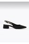 Women's Black Strappy New Season Low Heel Ballerina Shoes