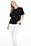 Women's Floral Embroidered Tshirt - 3