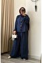 Shirt Pants Tencel Fabric Comfortable Fit Belted Suit - 2