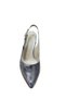 Women's Thick Heeled Patent Leather Open-Back Shoes - 3