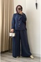 Shirt Pants Tencel Fabric Comfortable Fit Belted Suit - 5