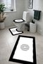 Patron B-221 Non-Slip Base Triple Bathroom Set, Machine Washable, a Quality Product