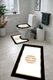 Patron B-222 Non-Slip Base Triple Bathroom Set, Machine Washable, a Quality Product