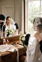 Celestique Feather Black Satin Gloves – Luxurious Feathered Bridal and Event Accessory with Bow Detail - 4