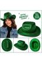 Shiny Green Cowboy Hat for Women Men Party Disco Festival Hat