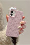 iPhone 11 Uyumlu Premium Kılıf Kedi Figürlü Pembe Noktalı 3D Tasarım, Şık, Kamera Korumalı, Darbe Emici - 2
