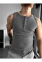 Men's Zero Sleeve T-Shirt - Slim Fit Ribbed Woven Sleeveless Undershirt Zero Neck Sports Undershirt T-Shirt - 2