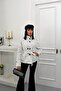 New Season Polka Dot Detailed High Collar Trench Coat - 2