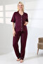 Pregnant Lahusa Plum Pajama Set - 3