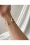 Women's Steel Handcuff Bracelet with Heart Detail - 3