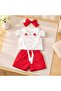 Strawberry-Themed Wonderful Summer Festive Three-Piece Set - 2
