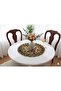 Ruffled Leopard Pattern Round Runner - Liquid Repellent Feature - 3