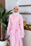 Troya Linen Dress Pink - 2