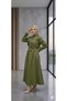 Women's Trendy Button and Shoulder Detailed Skirt Suit