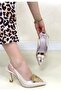 Bonwe Beige Patent Leather Heeled Shoes - 2