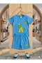 Boys' Dinosaur Printed T-Shirt Shorts Set with Hat Included - Summer Comfortable 3-Piece Set - 4